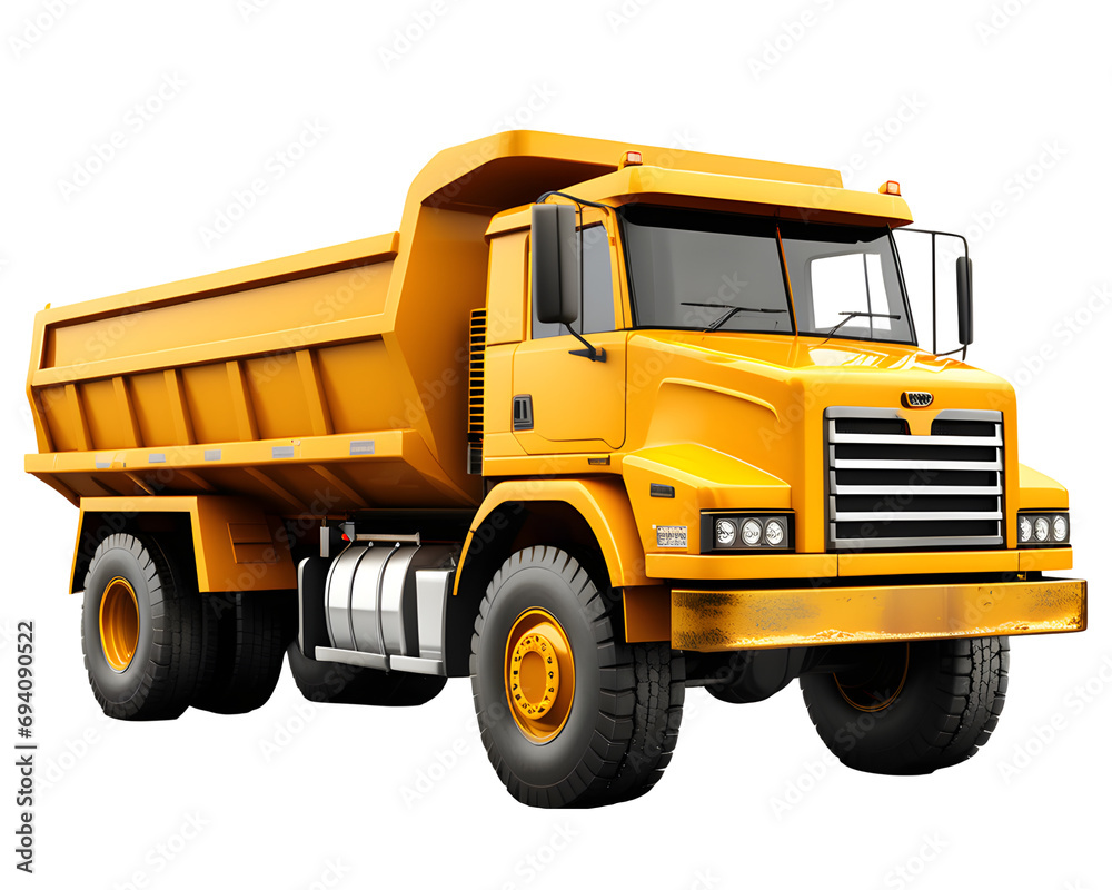 Sand Truck Isolated on Transparent Background