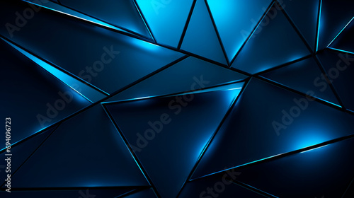 blue geometric background design with lines