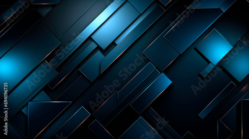 blue geometric background design with lines
