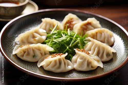 Dumpling Delight: Savory Chinese Pleasure in Minimalist Style