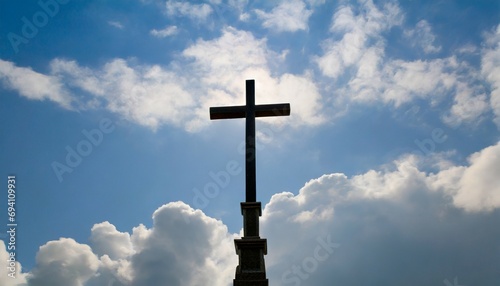 cross against the sky