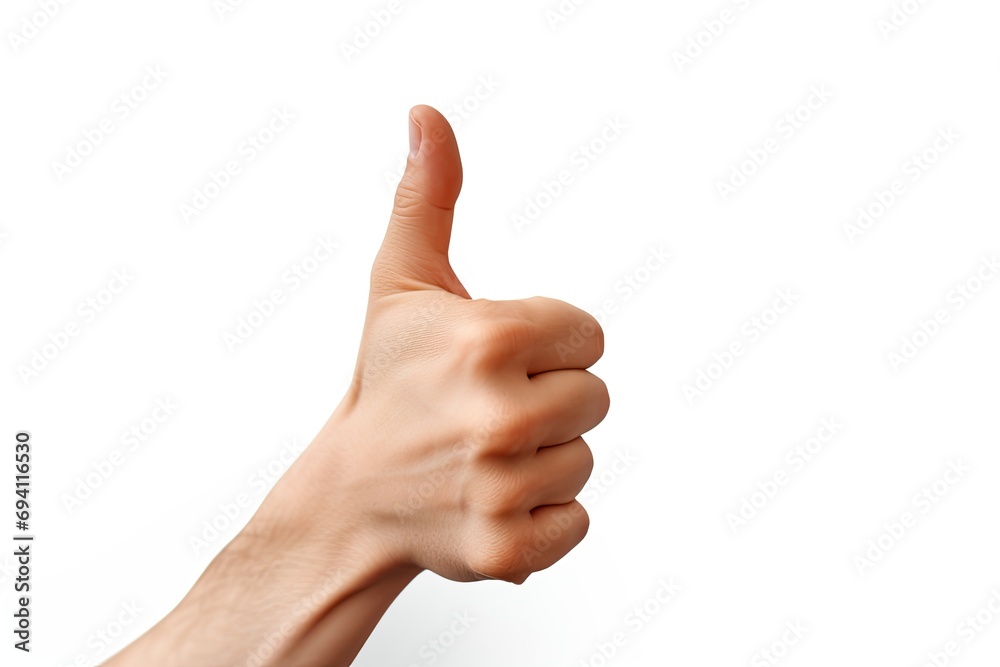 Man Hand Showing Thumbs Up. thumb up