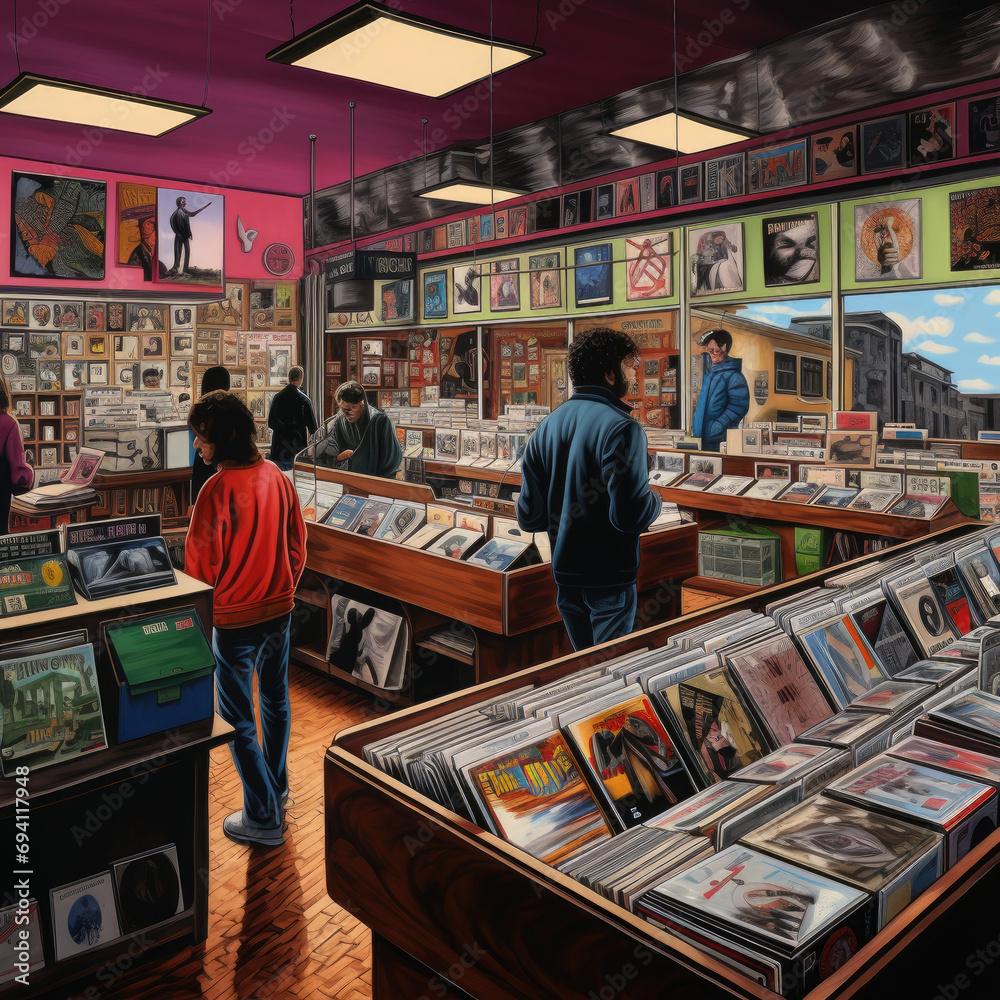 1980s record store