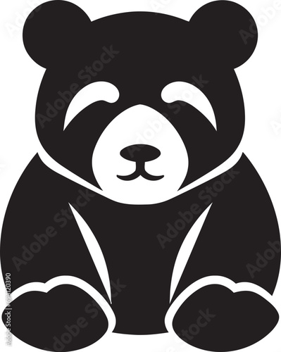 BearHaven Precision Vector Logo of a Bear WildRoar Sleek Bear Vector Symbol photo