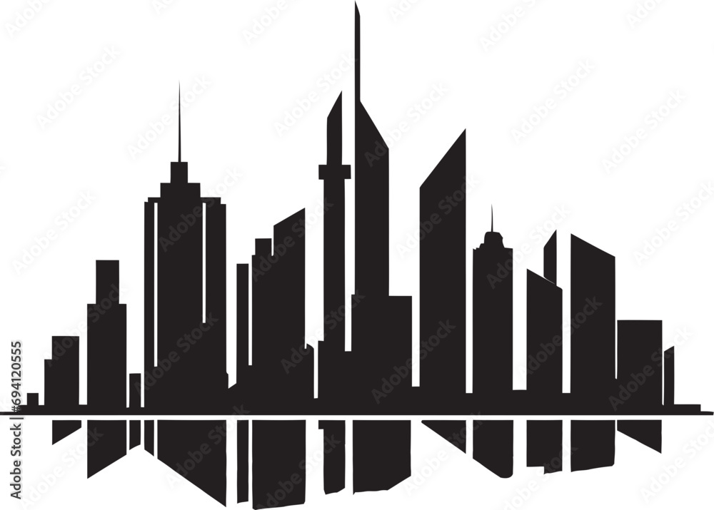 ArchitectAura Sleek Building Vector Emblem ConstructMark Elegant Vectorized Building Logo