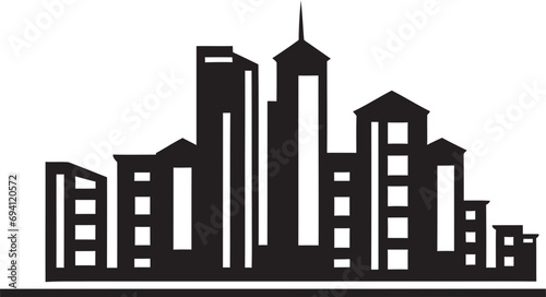 TowerCraft Elegant Vector Building Symbol StructureSpark Dynamic Building Vector Icon