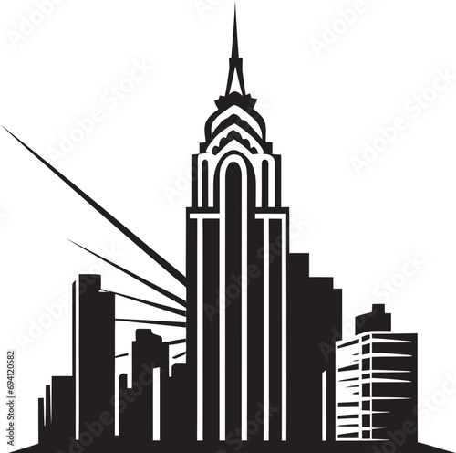 EdificeGraffix Artistic Vector Building Symbol TowerCraft Precision Vectorized Building Icon