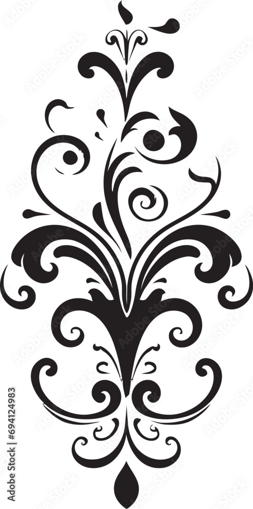 Finesse in Bloom Emblem Vector Gardens Grace Decorative Floral Logo