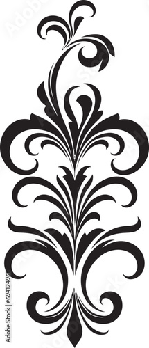 Whimsical Elegance Floral Vector Emblem Blossom Reverie Decorative Element Design