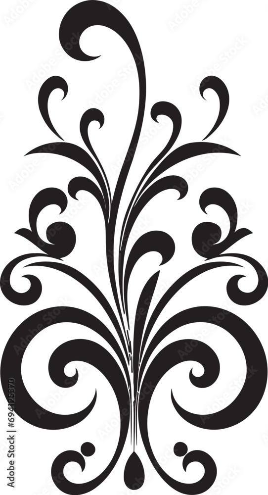 Petals Symphony Decorative Floral Emblem Whimsical Blossoms Floral Icon Design Petals Symphony Decorative Floral Emblem Whimsical Blossoms Floral Icon Design