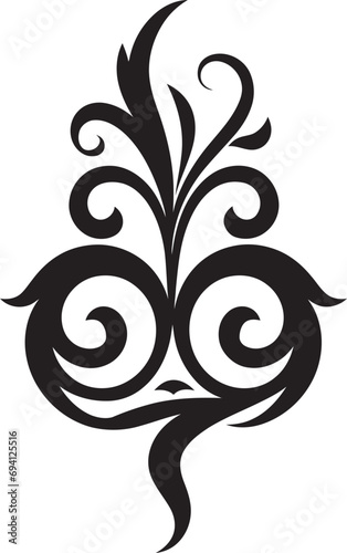 Whispering Gardens Decorative Emblem Logo Blossom Reverie Floral Icon Emblem