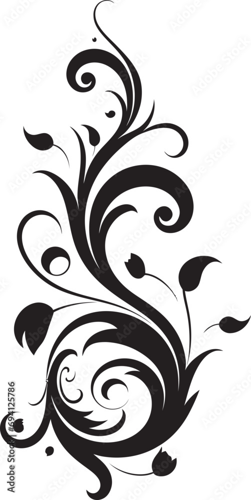 Botanical Finesse Emblem Icon Logo Enchanted Harmony Vector Floral Emblem Botanical Finesse Emblem Icon Logo Enchanted Harmony Vector Floral Emblem