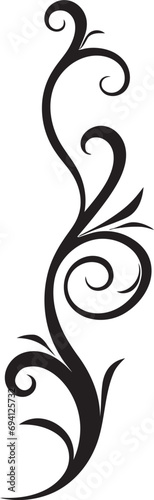 Petals Reverie Floral Icon Design Whispering Symphony Vector Floral Emblem