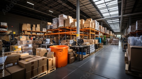 Maximized Warehouse, Dense Shelving - AI Generated © ArquitecAi