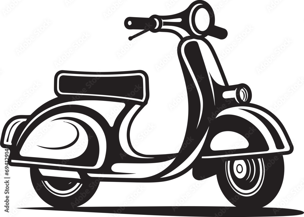 custom made wallpaper toronto digitalUrban Glide Unleashed Vector Logo Design Scooters Urban Charm Iconic Emblem Design