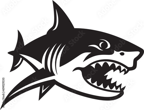 Predatory Presence Unveiled Logo Vector Icon Mighty Marine Sovereign Unleashed Iconic Emblem Icon