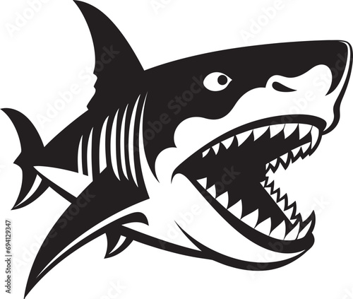 Maritime Supremacy Unveiled Vector Logo Design Sharks Authority Unleashed Iconic Emblem Icon