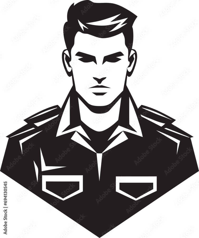 Valor Icon Logo Vector Icon Warrior Stance Soldier Man Icon Design Valor Icon Logo Vector Icon Warrior Stance Soldier Man Icon Design