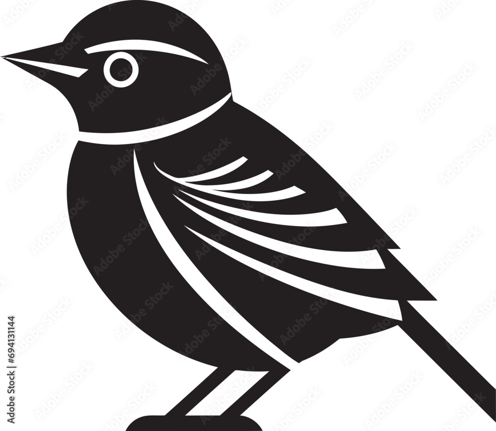 Obraz premium Gentle Guardian Sparrow Symbol Flight Formation Sparrow Logo