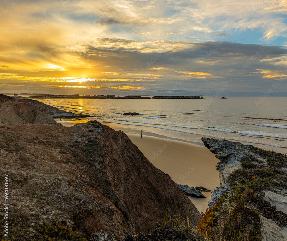 Beautiful sunset over the Ocean