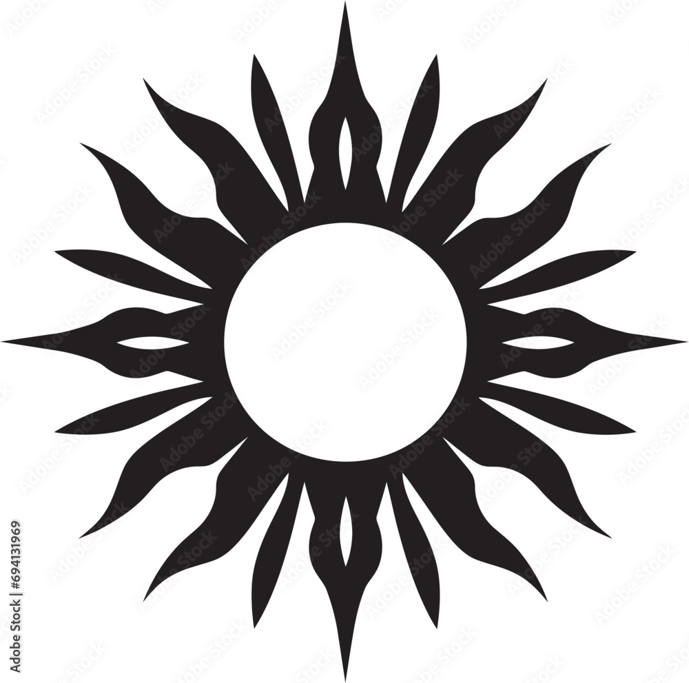 Daylight Dance Sun Emblem Solar Spark Sun Logo Icon Daylight Dance Sun Emblem Solar Spark Sun Logo Icon