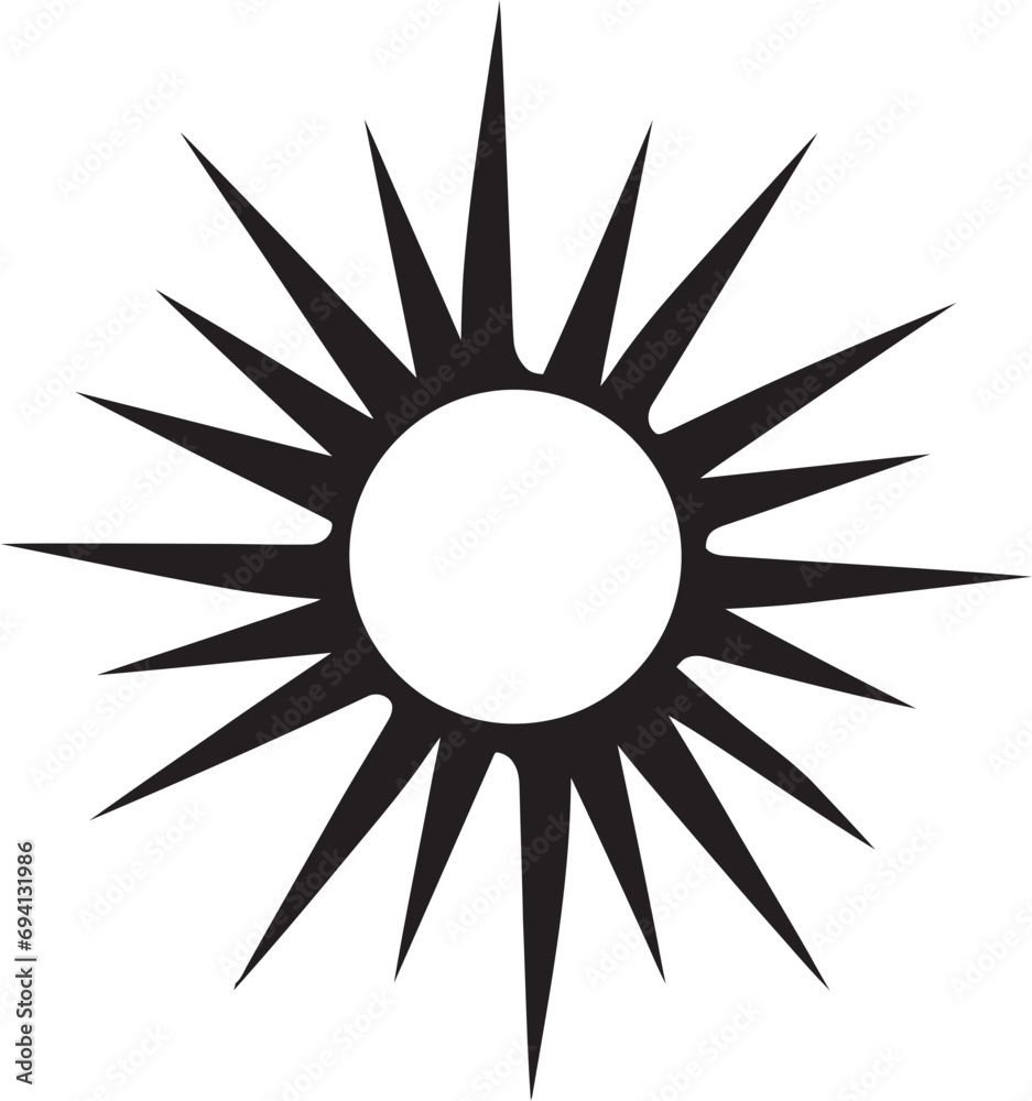 Dazzling Day Sun Symbolism Sunny Splendor Sun Logo Design