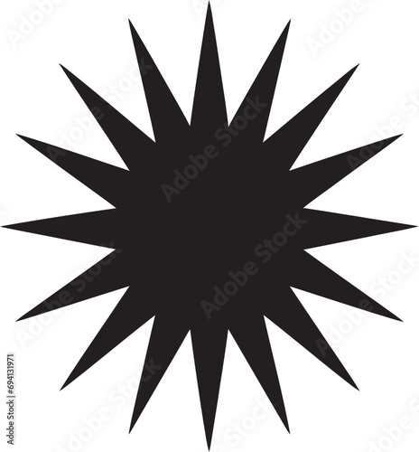 Solar Spark Sun Logo Icon Brilliant Blaze Sun Symbolism