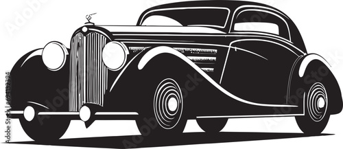 Timeless Trails Retro Car Symbolism Antique Adventure Vintage Automobile Logo