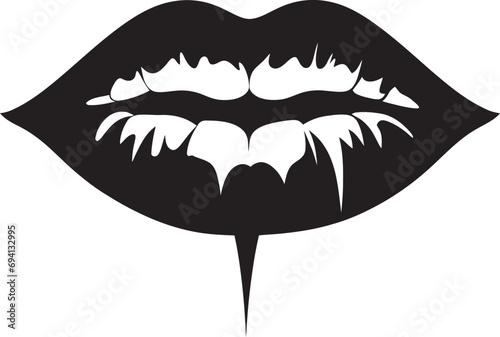 Graphic Goddess Lip Icons in Vector Iconic Lip Artistry Vector Logo Series
