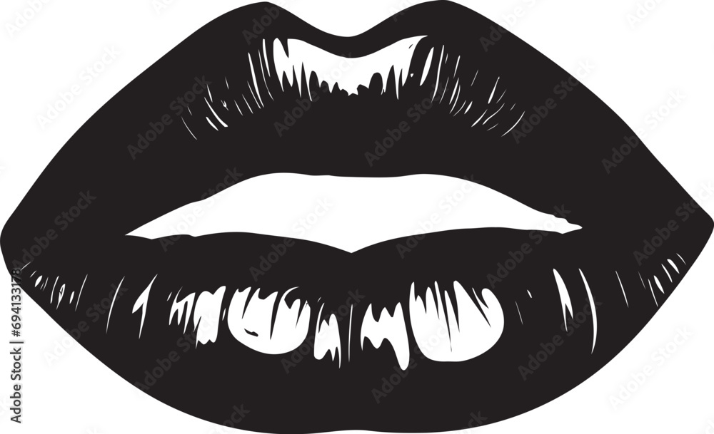 Lip Love Womans Lips Icon Set Seductive Elegance Vector Lip Logos Lip Love Womans Lips Icon Set Seductive Elegance Vector Lip Logos