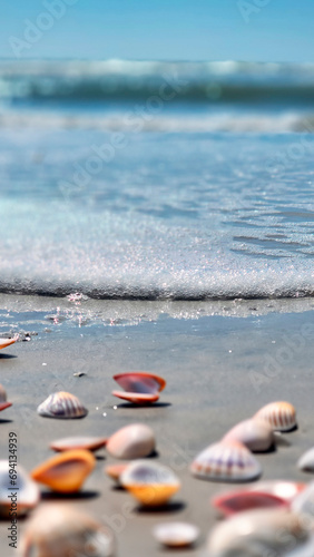 Seashells on the beach, Madeira Beach, Florida, Original photo by Christy Mandeville