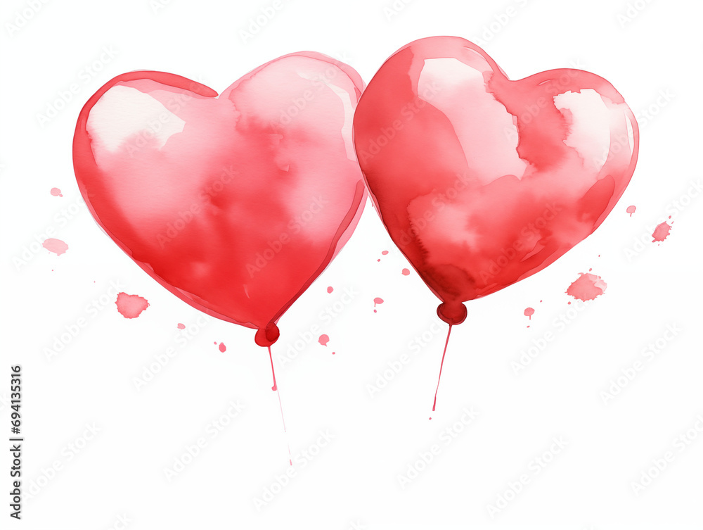 Heart shaped balloon clipart
