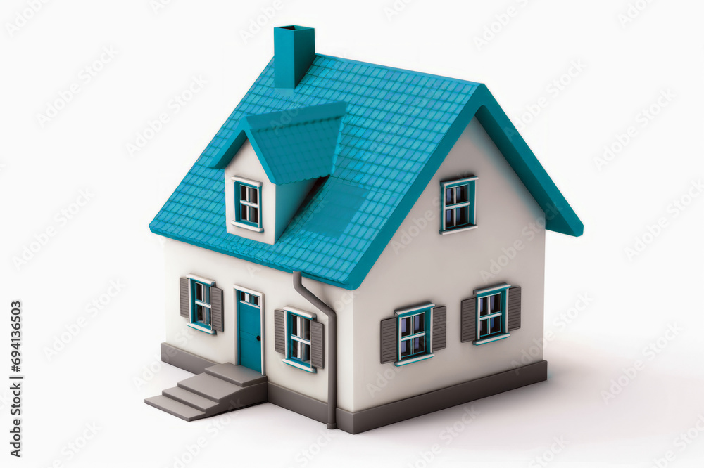 House model, real estate and mortgage concept . House model, real estate and mortgage concept .