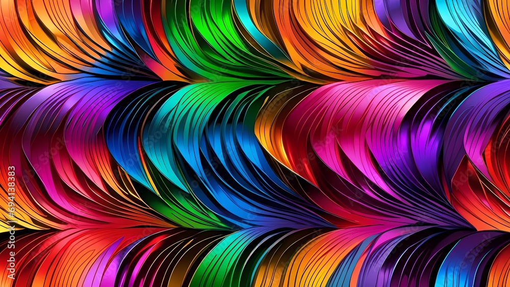 Naklejka premium Rainbow Foil