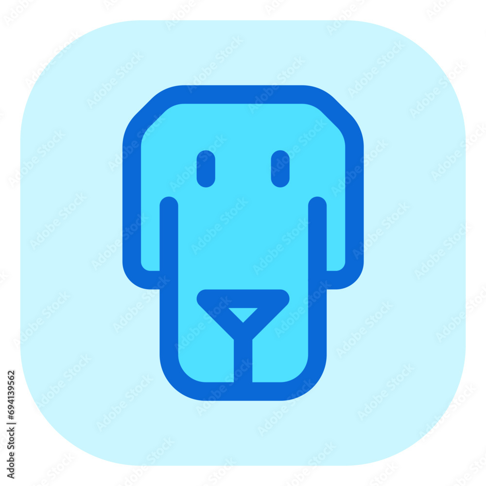 Editable dog head vector icon. Veterinary, animal, pet care, pet shop. Part of a big icon set family. Perfect for business, web and app interfaces, presentations, infographics, etc Editable dog head vector icon. Veterinary, animal, pet care, pet shop. Part of a big icon set family. Perfect for business, web and app interfaces, presentations, infographics, etc