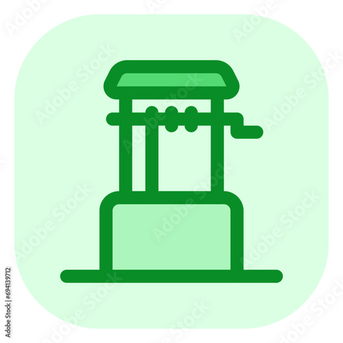 Editable water well vector icon. Water source, rural, structure. Part of a big icon set family. Perfect for web and app interfaces, presentations, infographics, etc
