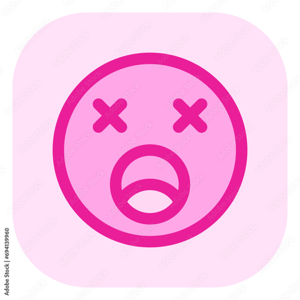 Editable exhausted, tired, expression emoticon vector icon. Part of a big icon set family. Part of a big icon set family. Perfect for web and app interfaces, presentations, infographics, etc Editable exhausted, tired, expression emoticon vector icon. Part of a big icon set family. Part of a big icon set family. Perfect for web and app interfaces, presentations, infographics, etc