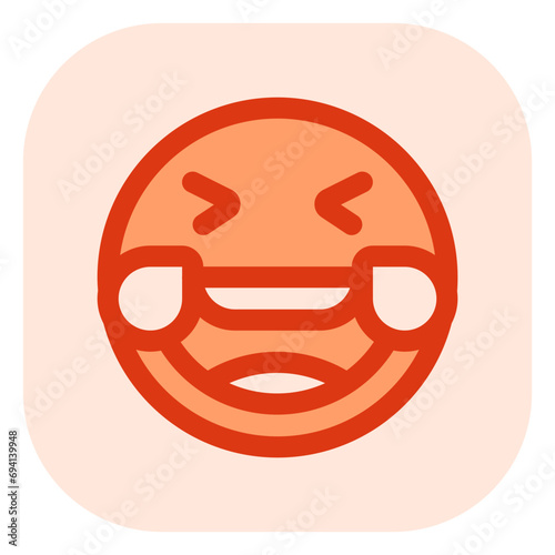 Editable laughing-out-loud expression emoticon vector icon. Part of a big icon set family. Part of a big icon set family. Perfect for web and app interfaces, presentations, infographics, etc