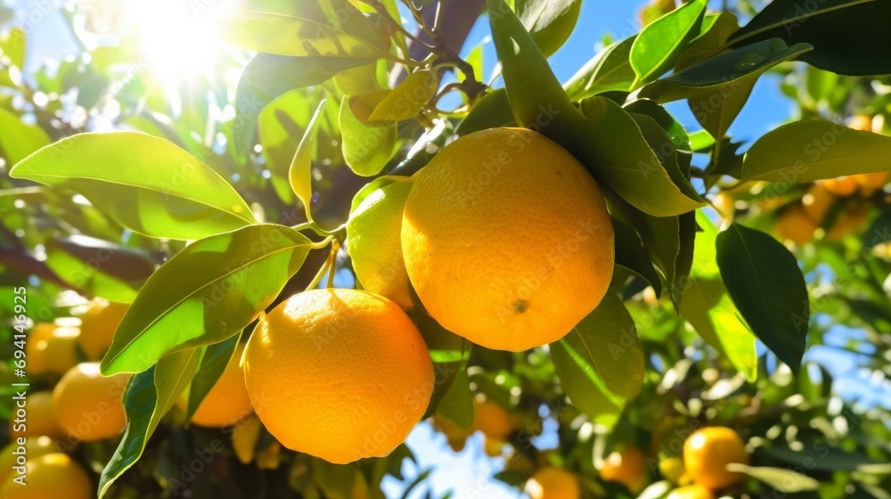 lemons on tree