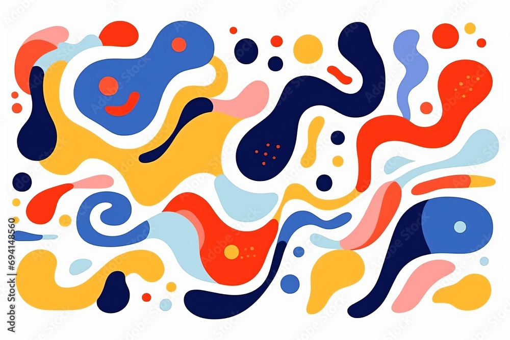 Pattern with monsters colorful illustrations