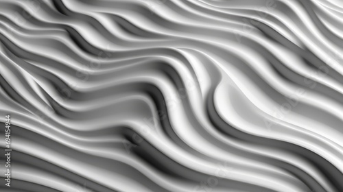 Three dimensional render of white wavy pattern. White waves abstract background texture. Print  painting  design  fashion. Line concept. Design concept. Art concept. Wave concept. Colourful background