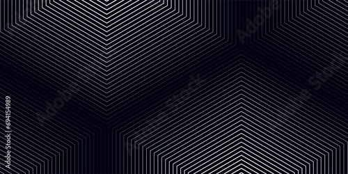 Abstract black background with hexagon lines pattern.eps 10