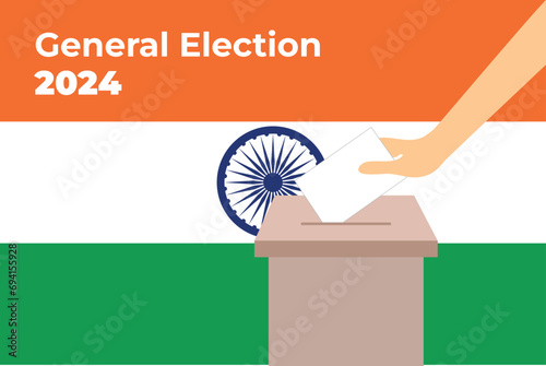 2024 General Election India background illustration photo
