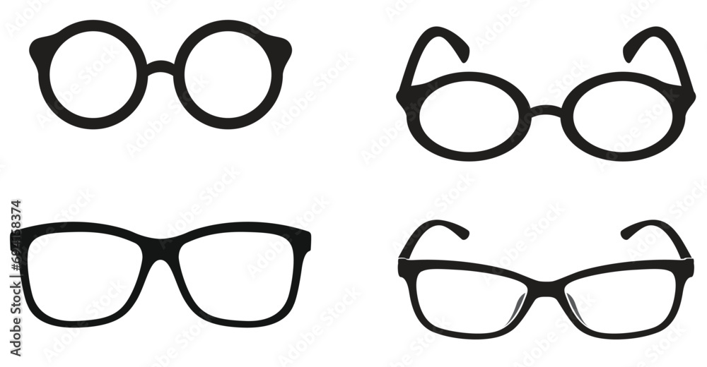 set of sunglasses - obrazy, fototapety, plakaty 