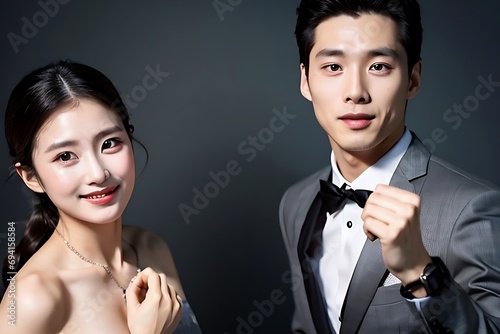 Wallpaper Mural portrait of a couple(asian, wedding) Torontodigital.ca