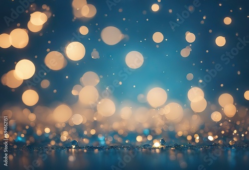 Defocused blue background with light spots stock photoDefocused, Backgrounds, - Natural Phenomenon, Christmas, Illuminated