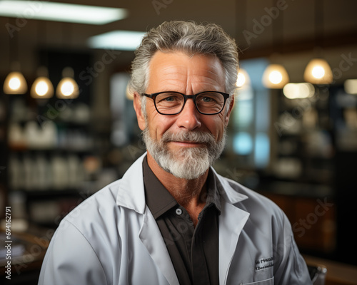 Portrait of a confident, emphatic, smiling doctor
