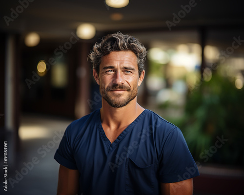 Portrait of a smiling and confident dentist