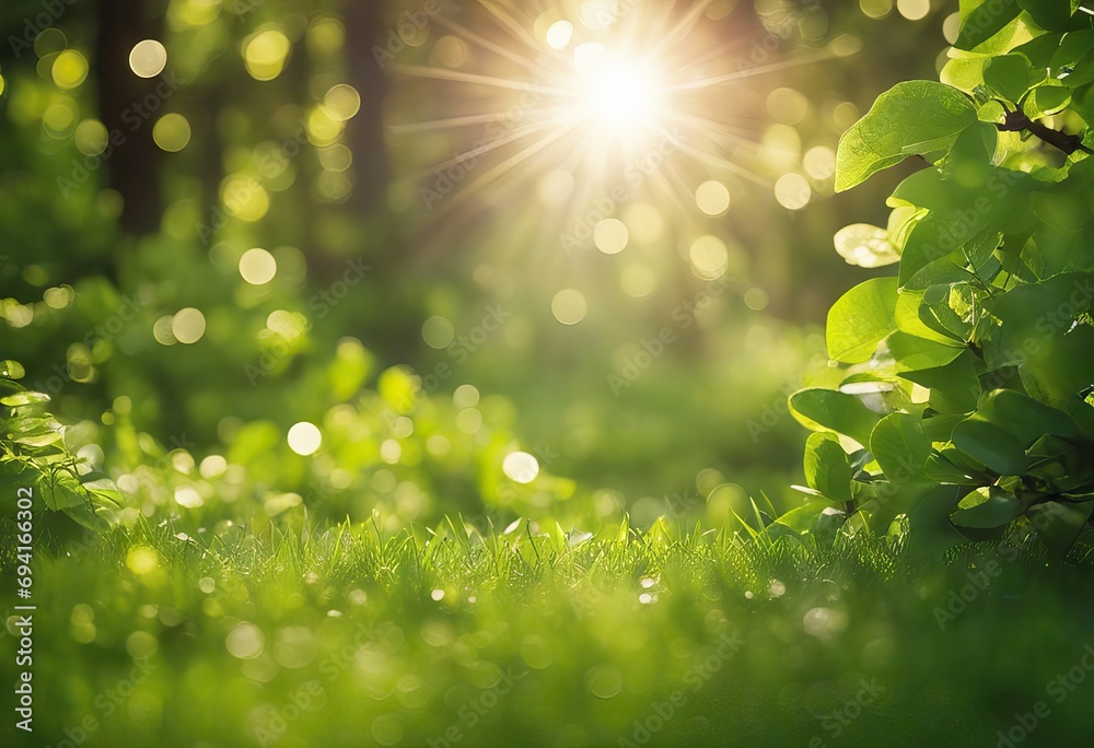 Natural bokeh with sunlight stock photoBackgrounds, Nature, Green Color, Summer,