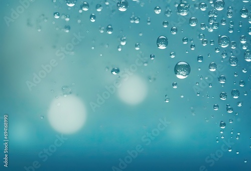 Many water drops blue background with place for text stock illustrationWater  Drop  Backgrounds  Blue  Bubble